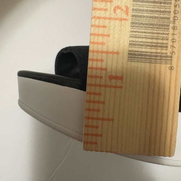 Donna Karan Riviera Cutout Platform Booties. Side Zip, Stretchy Fabric Upper. - Picture 14 of 14